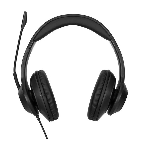 Targus AEH102 USB Wired Stereo‎ Headset Plug & Play Soft Ear Cups Boom Mic NEW - Picture 4 of 12